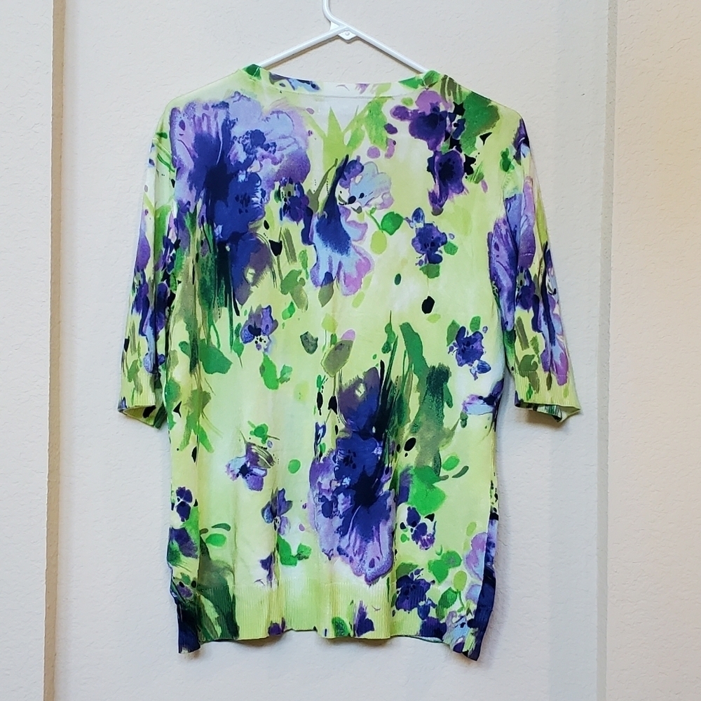 Jones New York ladies S/S cardigan - Picture 2 of 5